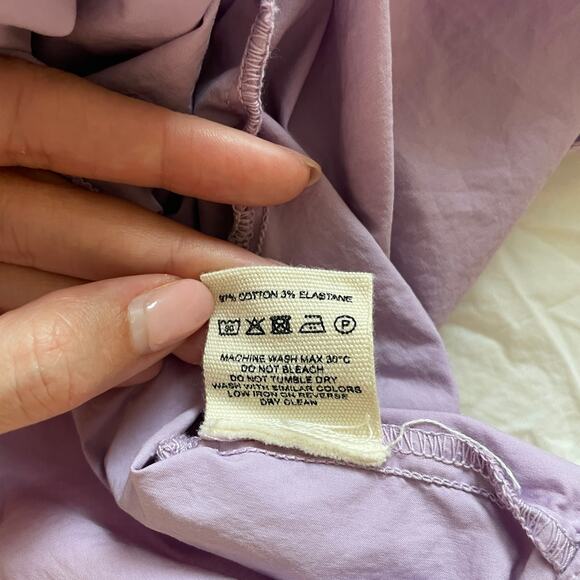 Djerf Avenue – Purple Open Back Cropped Cotton Candy Top - Picture 9 of 12